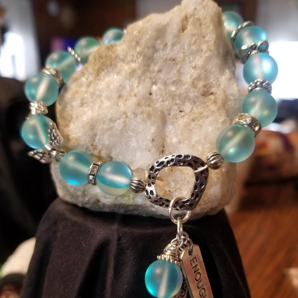 Handmade beaded stretch bracelet